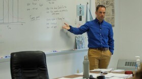 FILE: Social Studies teacher Joe Goldman in his classroom at E.O. Smith High School in Storrs in fall of 2022.