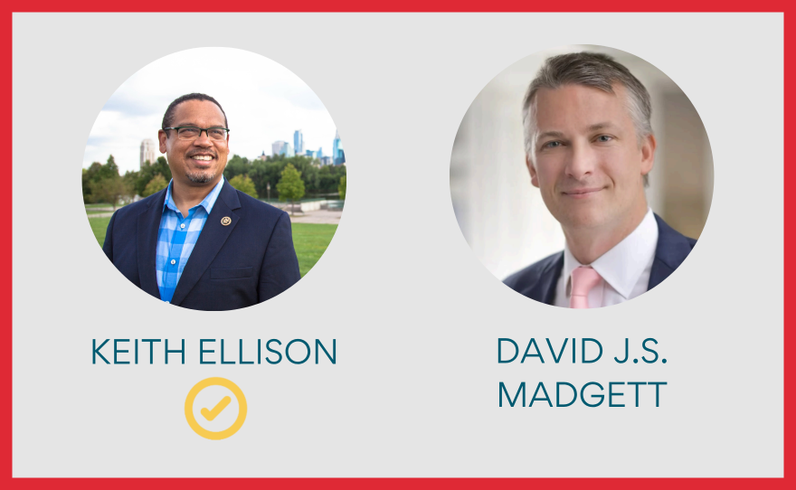 Keith Ellison has won the DFL nomination for attorney general for the 2026 midterm primary election on Aug. 11, 2026.