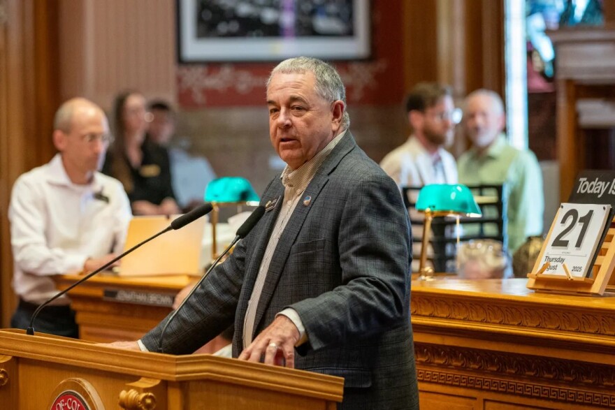 Senate Republican Minority Leader Cleave Simpson, on August 21, 2025, as the Senate convenes for a special legislative session.