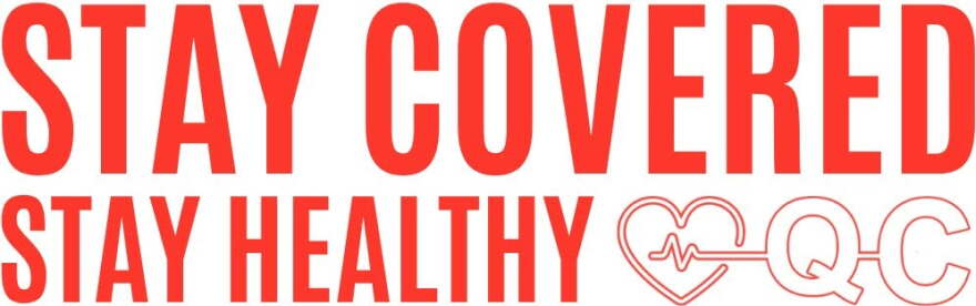 The logo for the new Stay Covered Stay Healthy QC initiative.