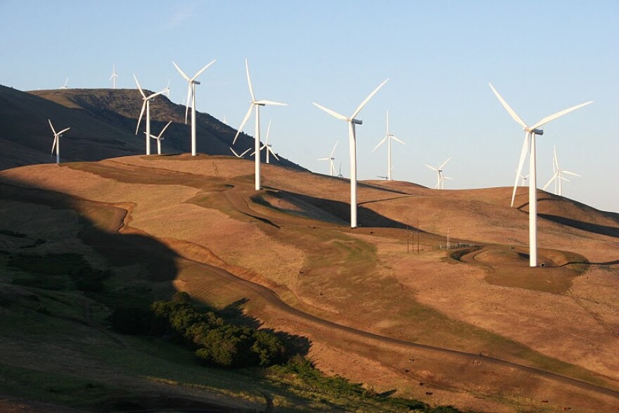 A wind farm in central Washington.