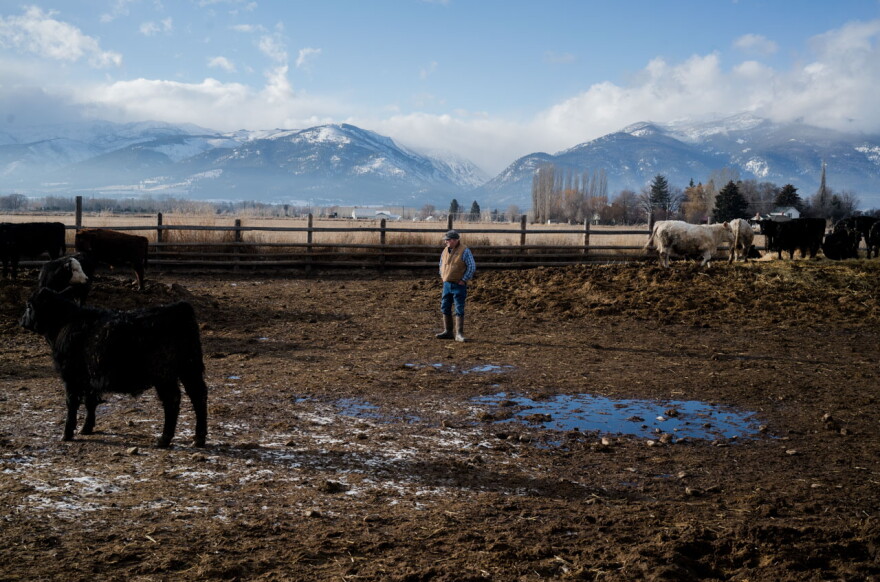 Hans McPherson at his ranch in the Bitterroot Valley.