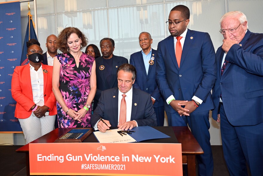 N.Y. Gov. Andrew Cuomo announces the declaration of a state of emergency for gun violence.