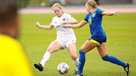 ISU Women's Soccer action. From ISU.edu