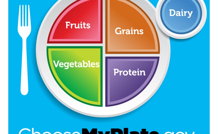 The MyPlate icon is the visual centerpiece of the USDA's advice for healthy eating aimed at the general public.