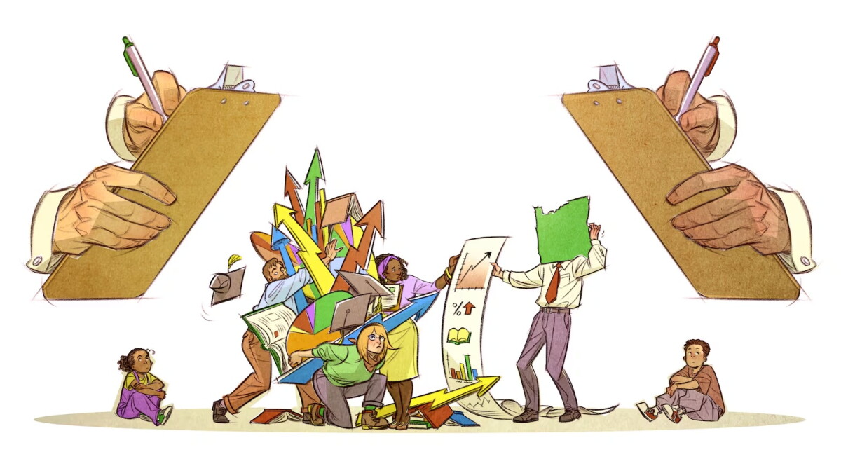 State officials are holding Oregon’s 197 school districts accountable for progress on metrics including graduation, third grade reading and four-year graduation, beginning with this school year’s results.
