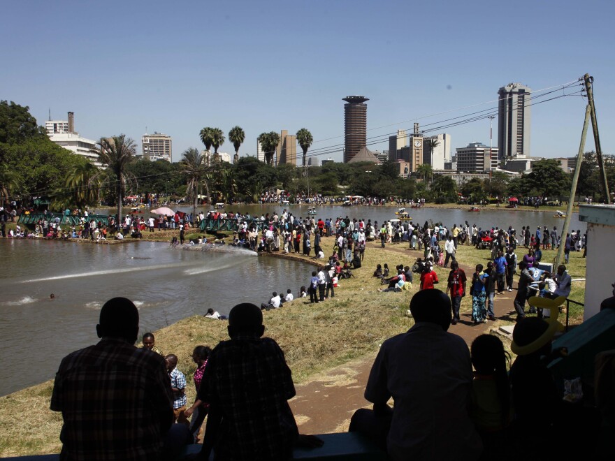 Crompton's novel begins in Nairobi's Uhuru Park.