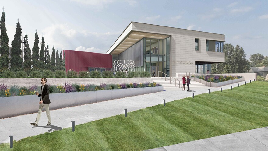 Artist rendering of the Clifton M. Smart III Advancement Center to be built on the Missouri State University campus.
