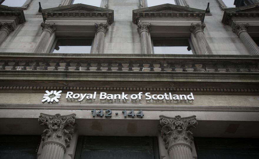 A branch of the Royal Bank of Scotland is in Edinburgh. The Royal Bank of Scotland and Lloyds Bank promise to move their headquarters to London if Scotland exits the U.K.