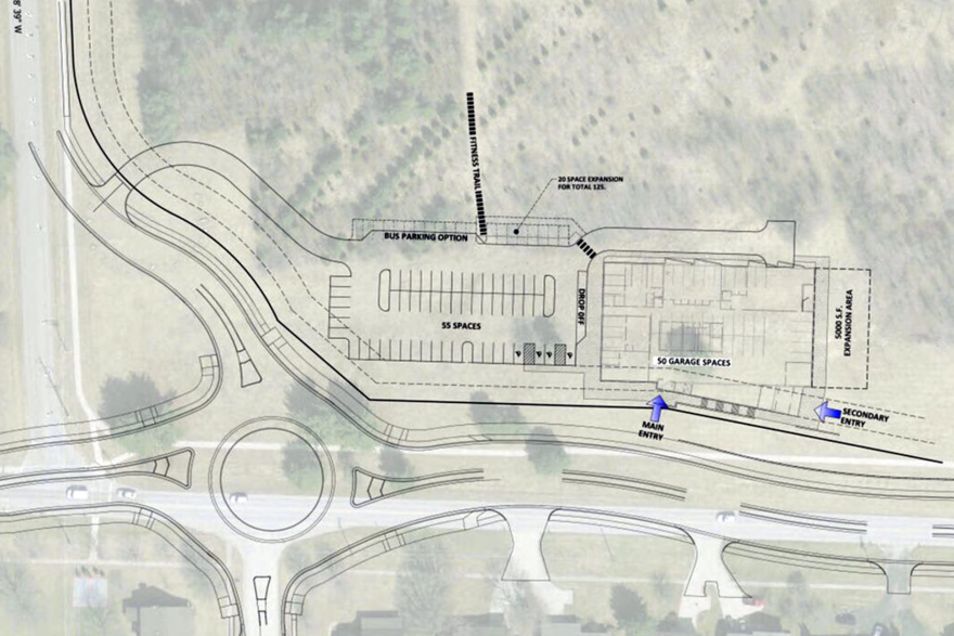 The Monroe County Public Library Southwest Branch will be off W. Gordon Pike next to Batchelor Middle School. Plans include collaborative space, a parking garage and teaching kitchen.