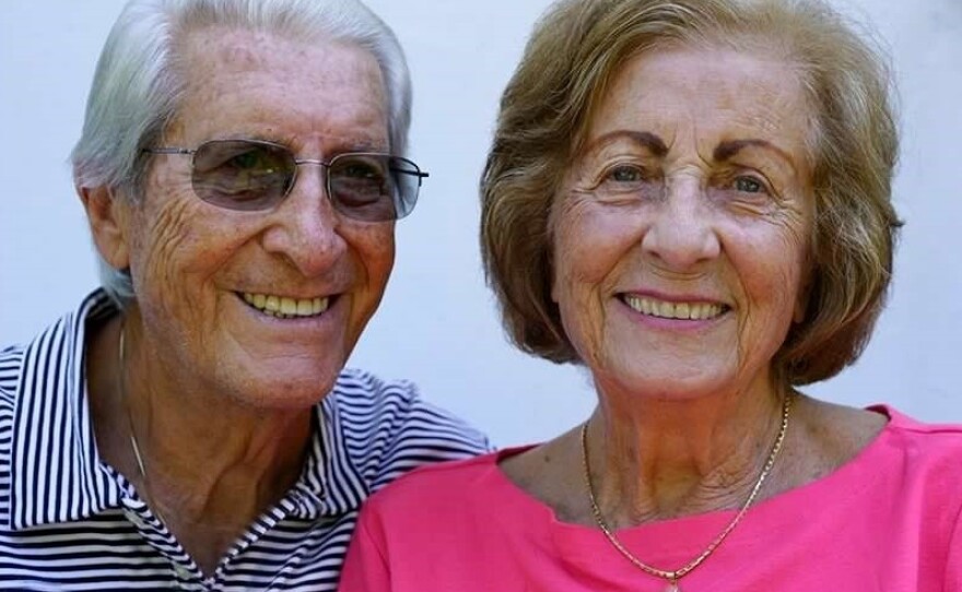 Rose Frusciante and her husband Mario, who died in 2017.