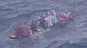  Cuban migrants on a sinking vessel found by the U.S. Coast Guard off Key Largo, Florida, in February.