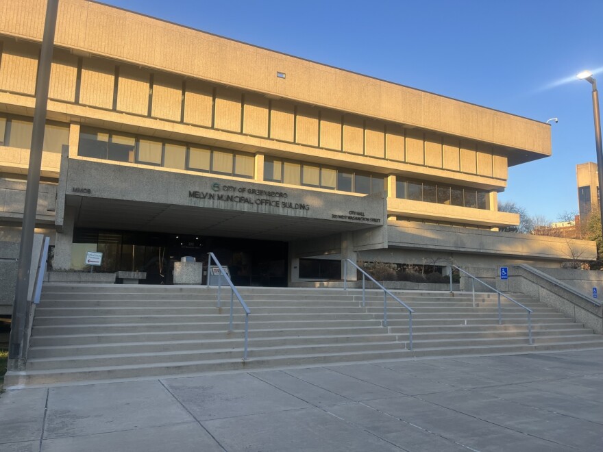 Greensboro City Manager Trey Davis proposed a budget on Tuesday that keeps the property tax rate flat, but includes several cost cuts in other areas. APRIL LAISSLE/WFDD