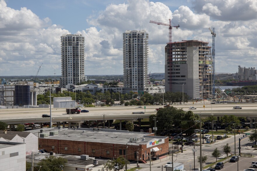 Construction in downtown Tampa