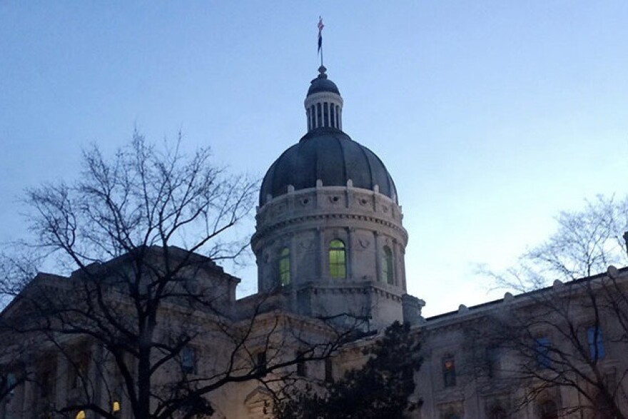 The Indiana Statehouse.