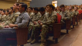 More than 400 Army medics and others involved with combat casualty care attend an April panel discussion featuring members of the Medical Service of Ukraine at Fort Bragg, N.C. They learned how small attack drones are hampering efforts to transport wounded troops off the battlefield.