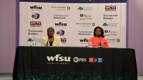 Dot Inman Johnson and Diane Williams Cox are running for City Commission seat 5.
