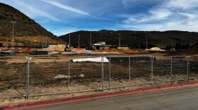 The Treasure Mountain Junior High construction site on the Park City School District's Kearns Boulevard campus.