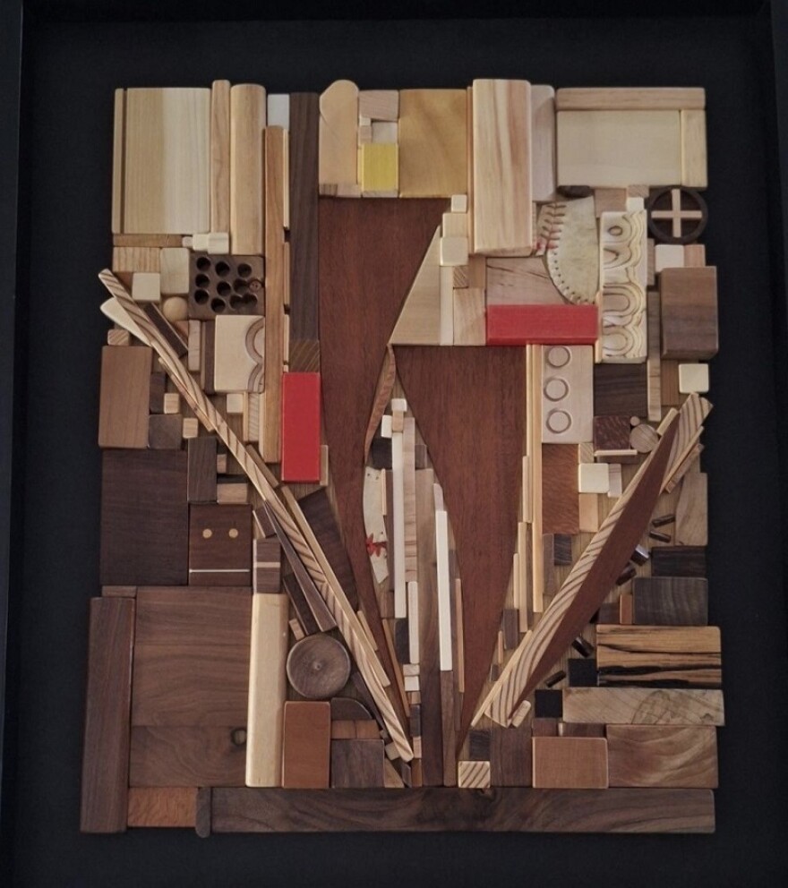 One of the eight collages, Aleta Stone created for the 2025 Governor's Awards in the Arts.