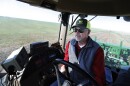 Tim Black plants grass seed on his Muleshoe, Texas, farm on Monday, April 19, 2021.