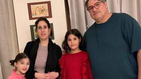 Jason Shawa (far right), with his wife Najla and his daughters Malak, 7, and Zayneb, 9, in Egypt. (Courtesy)