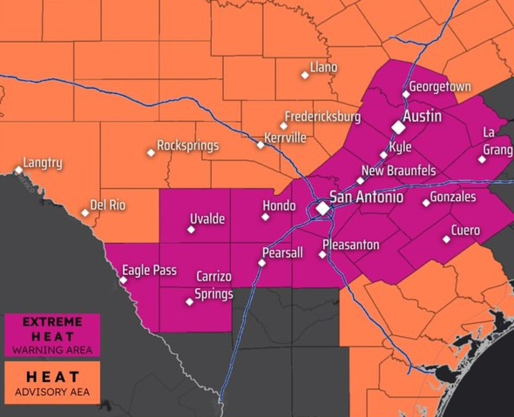 Extreme Heat Warning issued for San Antonio area on Thursday as hottest ...
