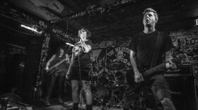 Punk rock band Trash Room performing in Charlotte.