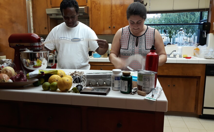 Fr. Ian and his niece Merced attempted to make hand-pulled noodles back in 2019...unsuccessfully.
