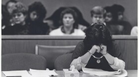 Winona Fletcher at her sentencing on Dec. 17, 1986, for the murders of Tom and Ann Faccio and Emelia Elliott. (Fran Durner / Anchorage Daily News archive)