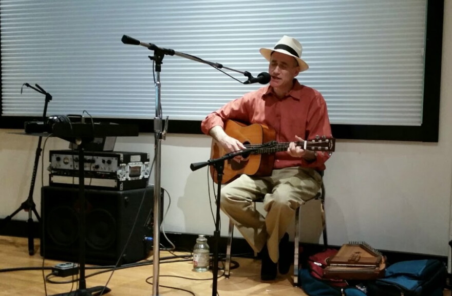 Folk singer Adam Miller plays at the Peninsula Community Library tonight in Traverse City.