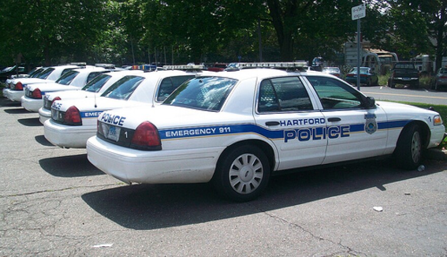 Hartford police cruisers in a file photo.