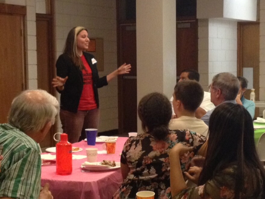 Herrera speaks at the Gainesville’s Interfaith Alliance for Immigrant Justice's meeting to discuss tactics for convincing Yoho to sign onto the bill. They believe having Republicans sponsor the bill is key to having it brought to a vote on the floor and its passage