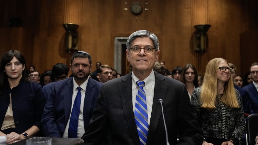 Jack Lew, President Biden's nominee to be the U.S. Ambassador to Israel, arrives for a Senate Foreign Relations Committee confirmation hearing on Capitol Hill on Wednesday.