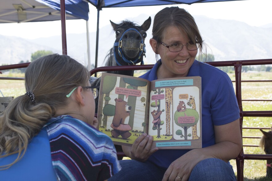 The Reading Corral is designed to improve literacy skills, life lessons and how to treat and care for horses.