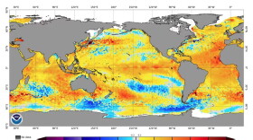 NOAA has released graphics showing sea surface temperature anomalies across the globe. Erik Heden with the National Weather Service in Newport/Morehead City said they do skew the odds in favor of a more hurricane season, but there are other factors to consider.