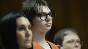 FILE - Ethan Crumbley stands with his attorneys, Paulette Loftin and Amy Hopp, during his hearing at Oakland County Circuit Court, Aug. 1, 2023, in Pontiac, Mich. 