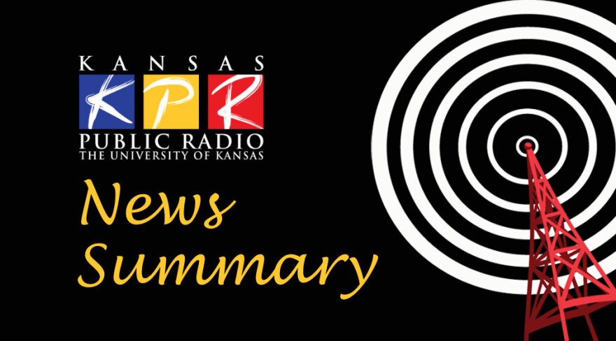 Kansas news summary for staff and wire reports.