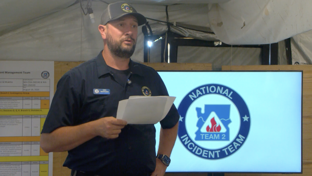 Dan Trapanese is the incident commander for the Kaiser Canyon and Modrite fires in eastern Washington.