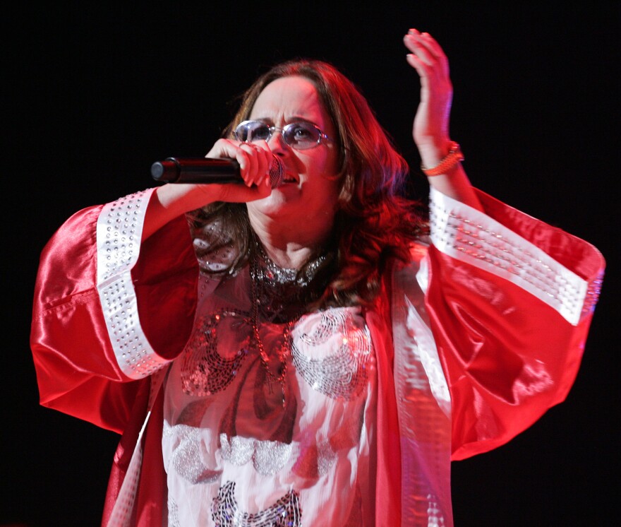 Teena Marie performs during the Essence Music Festival at the Louisiana Superdome in New Orleans, Sunday, July 5, 2009. (AP Photo/Patrick Semansky)