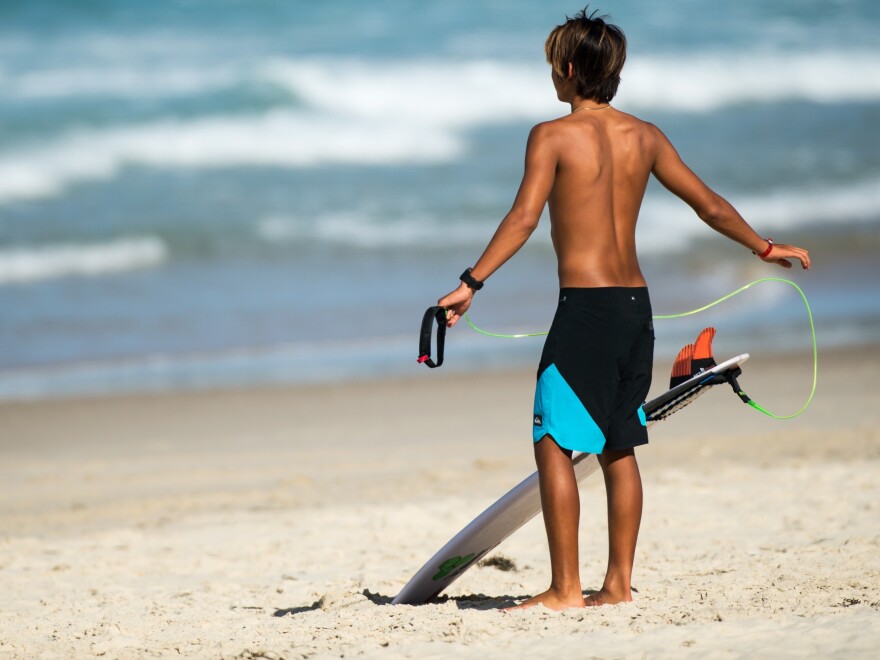 Boardshorts made by Quiksilver are made with Repreve.