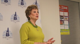 Linda McMahon, the U.S. Secretary of Education, visited a couple of private and public schools in Manchester on Oct. 15, 2026.