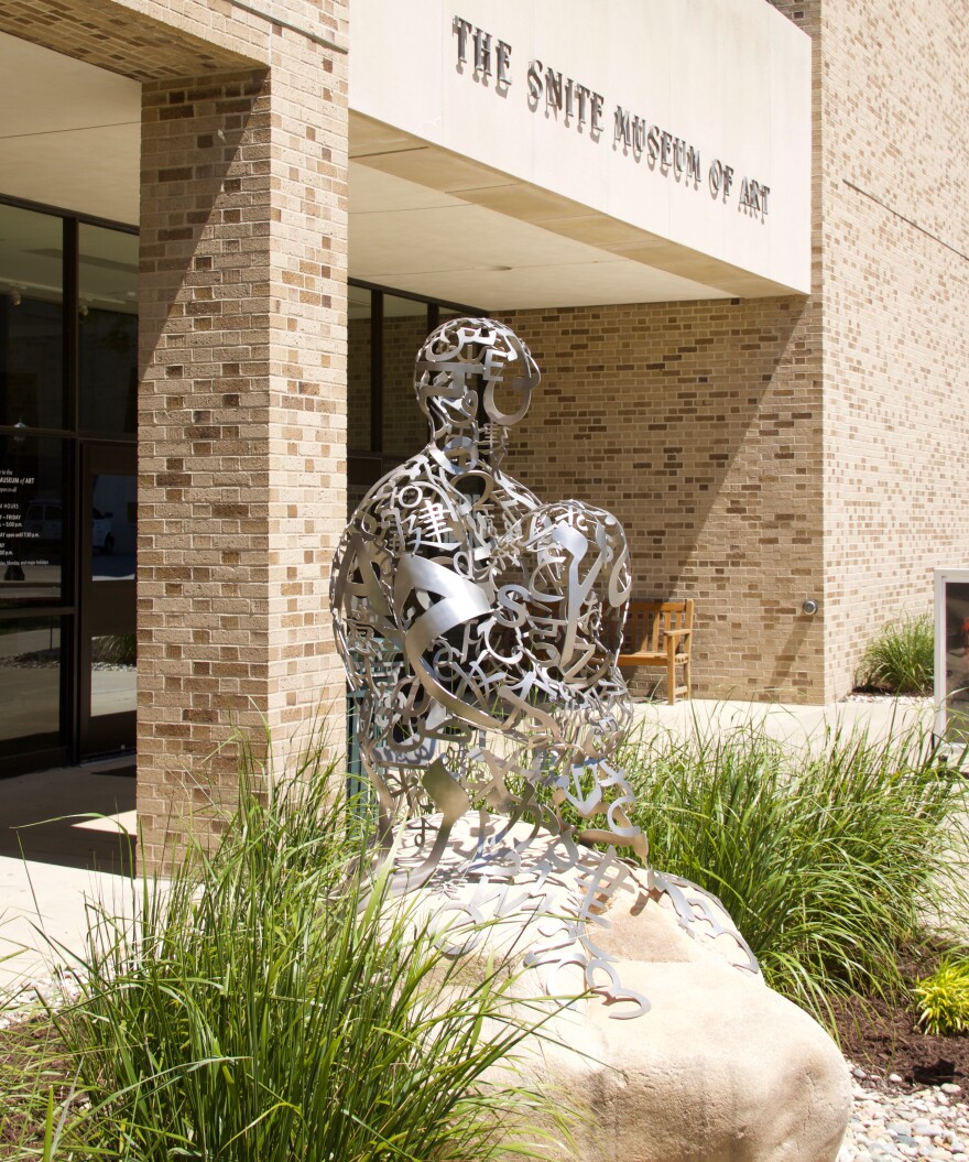 Entry to the Snite Museum of Art on the campus of the University of Notre Dame in South Bend, Indiana.