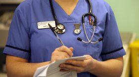 Nurses in the accident and emergency dept of Selly Oak Hospital in Birmingham, England. 