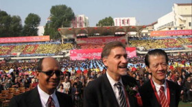 University President Randy Dunn, with Murray State faculty members Luis Canales and Guangming Zou tour Asia to improve international partnerships.