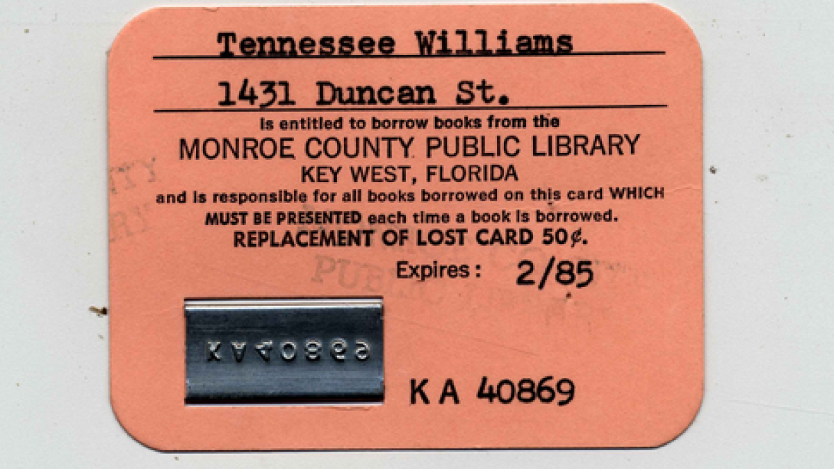 Key West Reclaims Its Tennessee Williams Literary Legacy | WLRN