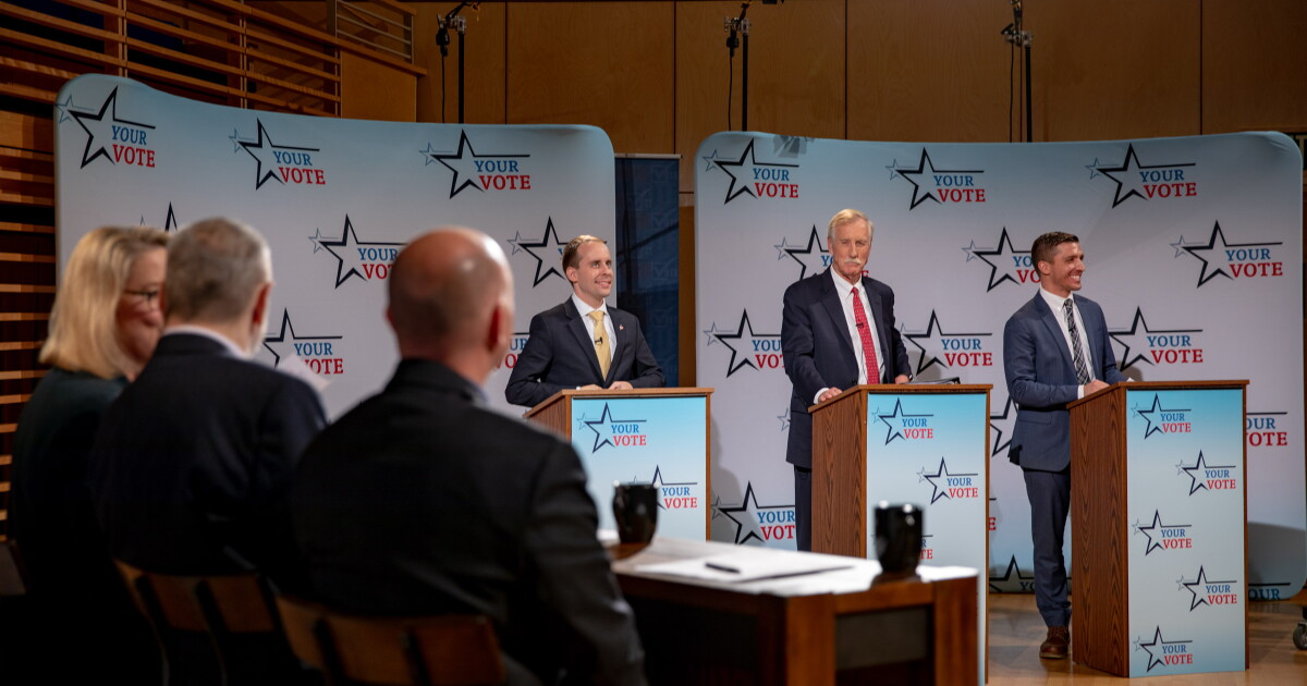 Senate Challengers Trade Barbs In Maine Public Debate | Maine Public