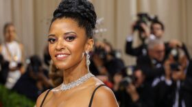 Renée Elise Goldsberry attends The 2022 Met Gala Celebrating "In America: An Anthology of Fashion" at The Metropolitan Museum of Art in New York City.
