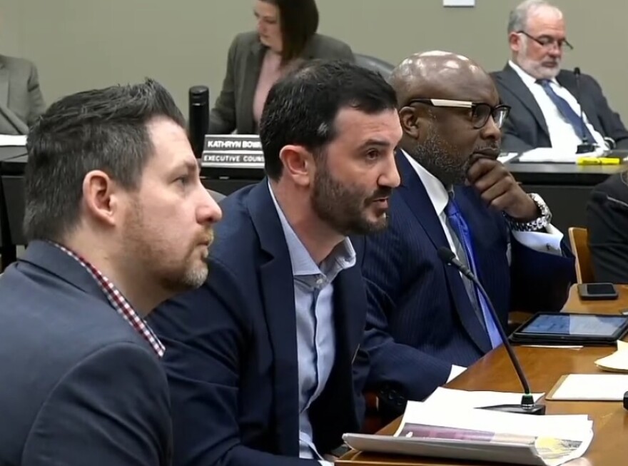 Pierre Moses (center) is working with the coalition Together Louisiana on the Community Lighthouse micro-solar power grid project.