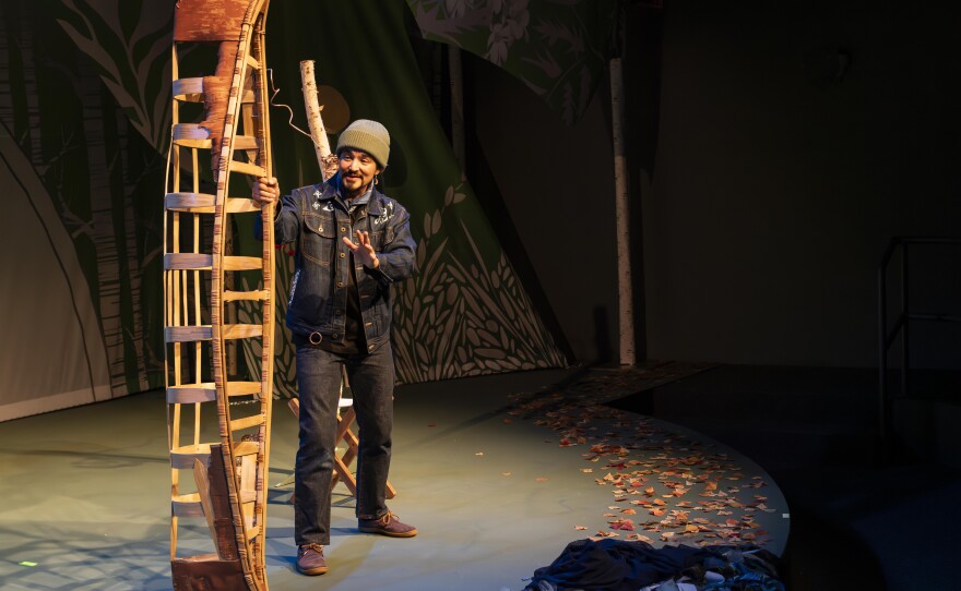 Man performing a play