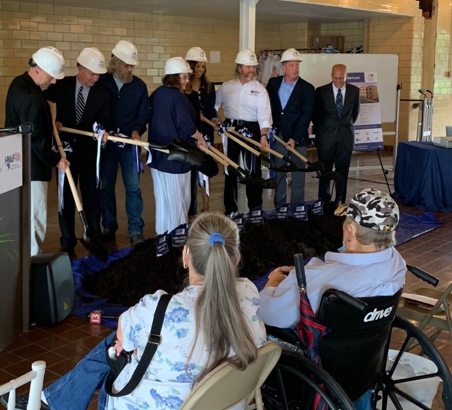 Groundbreaking for the Proctor Place project offering affordable housing. (Jill Sheridan WFYI)